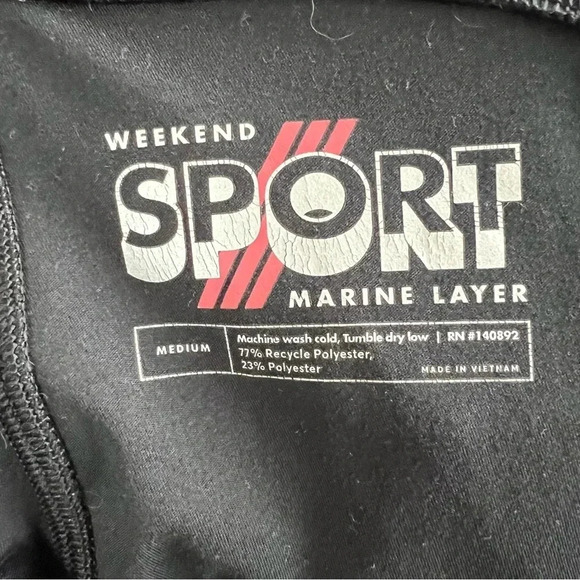 Marine Layer Weekend‎ Sport Black Jogger Pants High Waist Size Medium - Picture 6 of 6